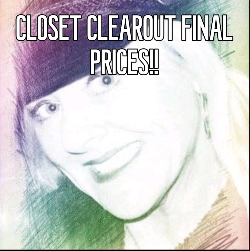 Closet clearout final price drops!
